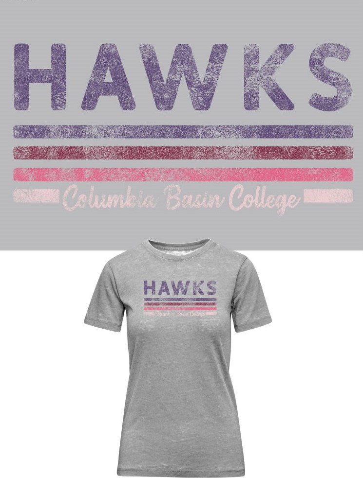 Ladies Hawks Stripe T-shirt
