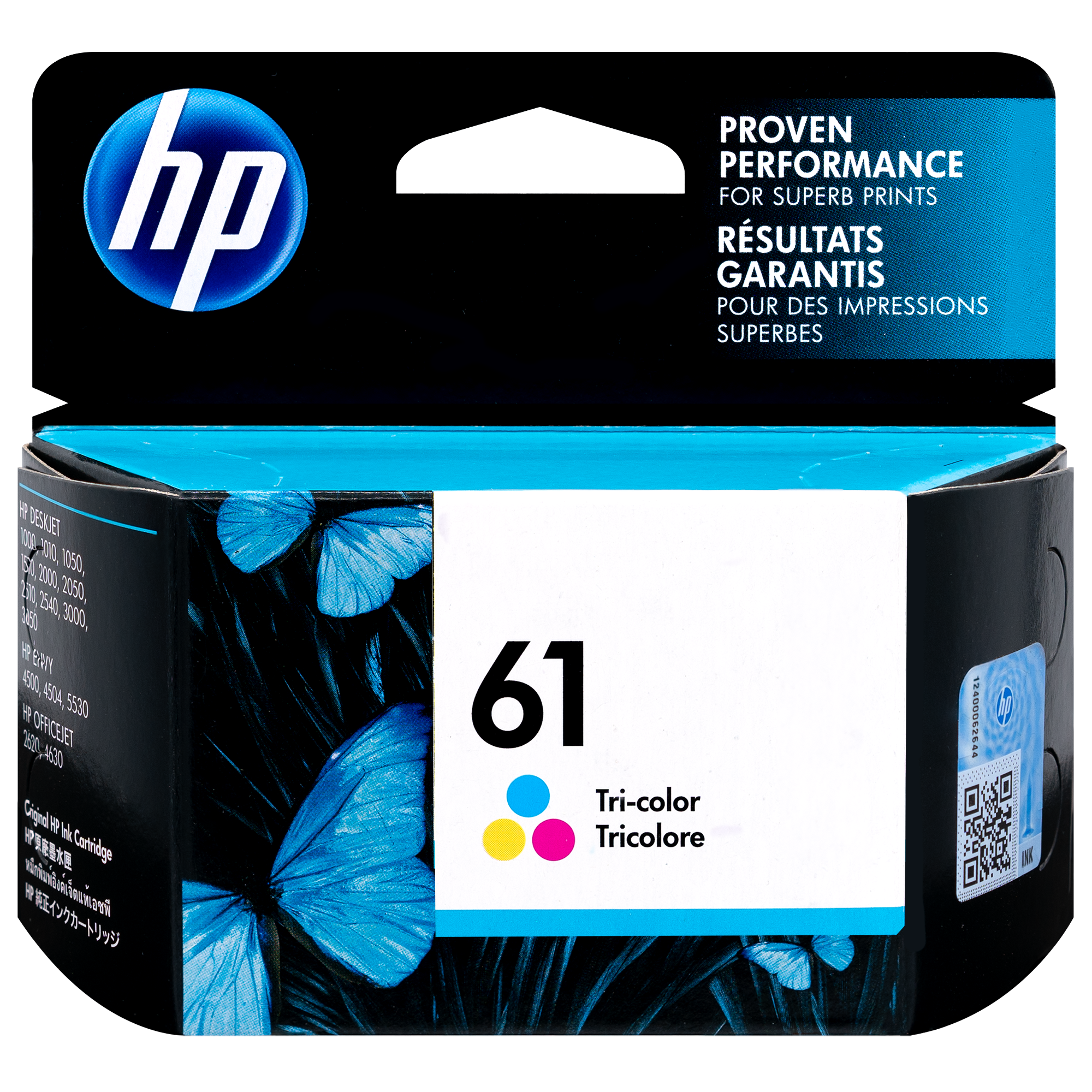HP 61 Tri-Color Ink ~165pgs for DJ 1000-3000, DJ AIO 3050-3050a