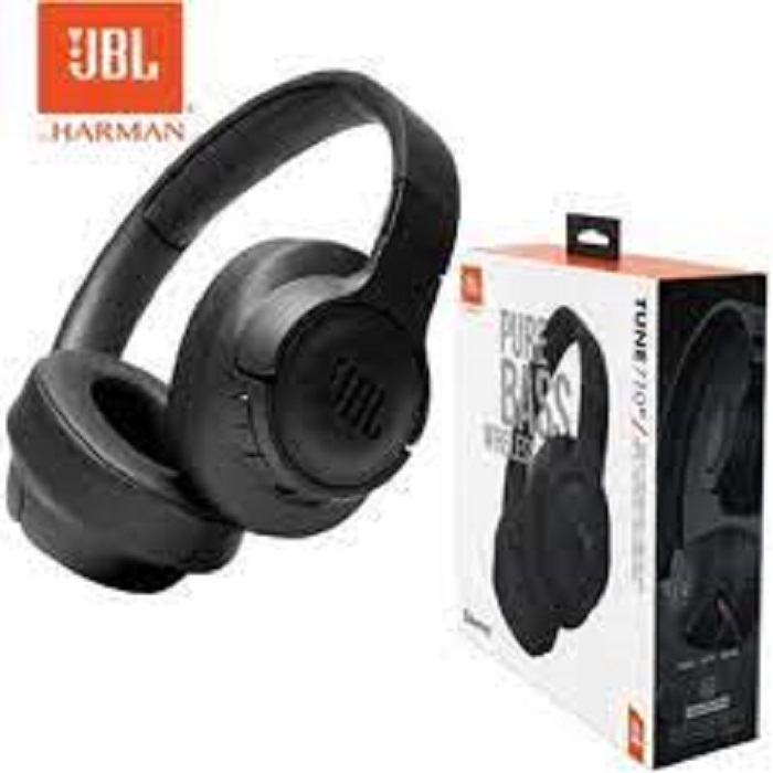 JBL Tune 710BT Wireless Over-Ear Headphones - Black