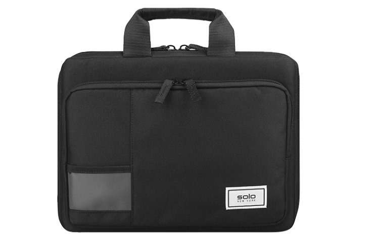 CLEARANCE!! Solo New York Recycled Secure-Fit BriefCase-Water resistant material, ID pocket, Secure-Fit Straps. 