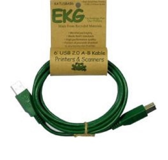 EverGreen USB Cable 6 ft A-B for Printers and Scanners