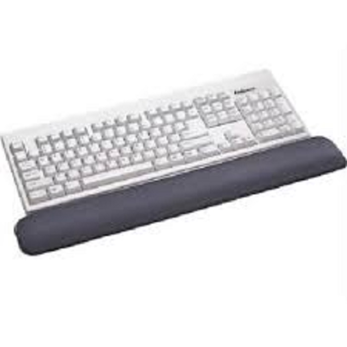 Fellowes Gel Wrist Rest - Gray- Ergonmically desgned to redistribute pressure points for forearm & wrist comfort.  No-skid base allows the rest to conform to any shape keyboard.