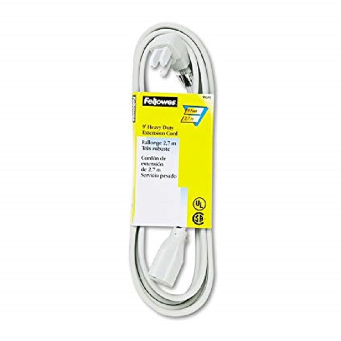 Fellowes Heavy-Duty Indoor Extension Cord Gray 15'-15' extension cord for multi-purpose applications. 