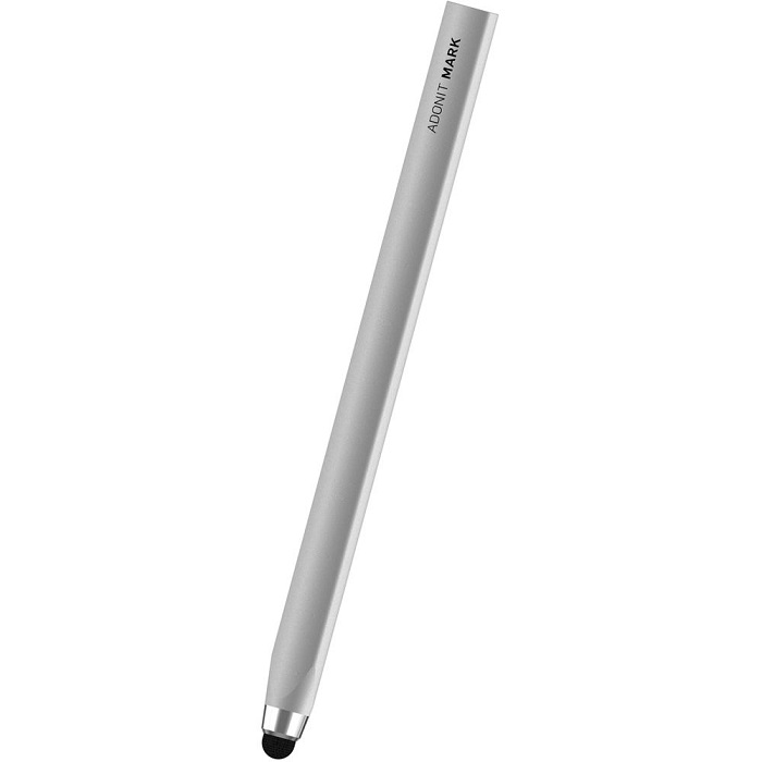 Adonit Mark Stylus Pen - Silver--Everyday Multi-purpose. Mesh tip, Anodized Aluminum build, Compatible w/ most touchscreens.  Navaigate without smudges or fingerprints.  