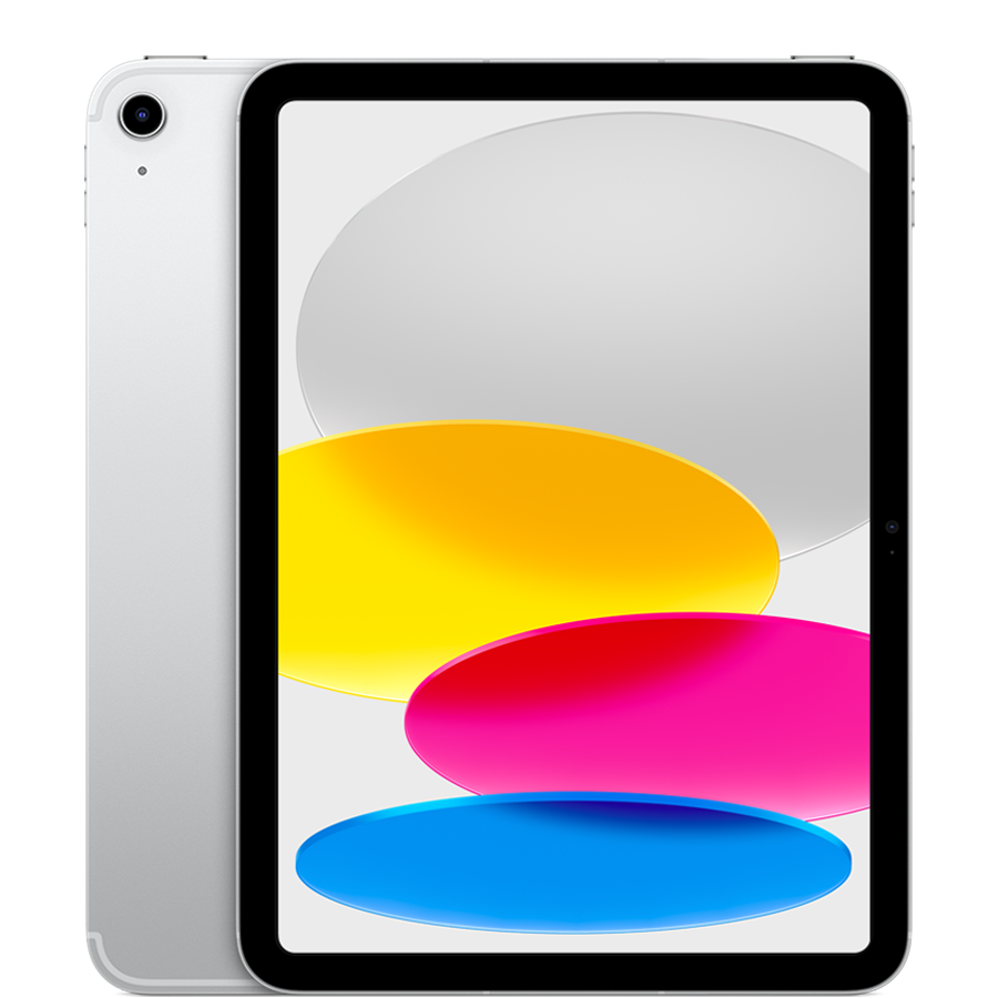 10.9-inch iPad Wi-Fi + Cellular 64GB - Silver - 10th Generation (October 2022)