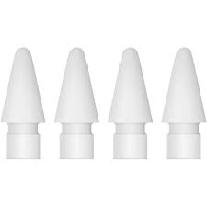 Apple - Apple Replacement tip for stylus (pack of 4) - for Pencil--Replacement tips.  Designed for Apple pencil. Compatible with 1st & 2nd Gen.  