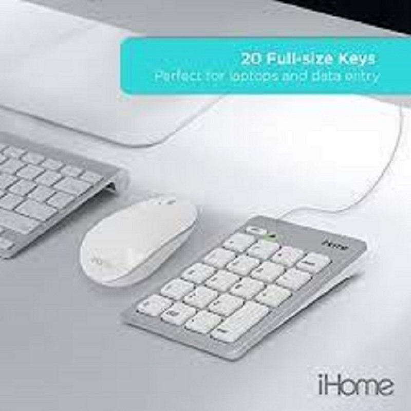iHome Numeric Keypad for Mac or PCs - Silver-