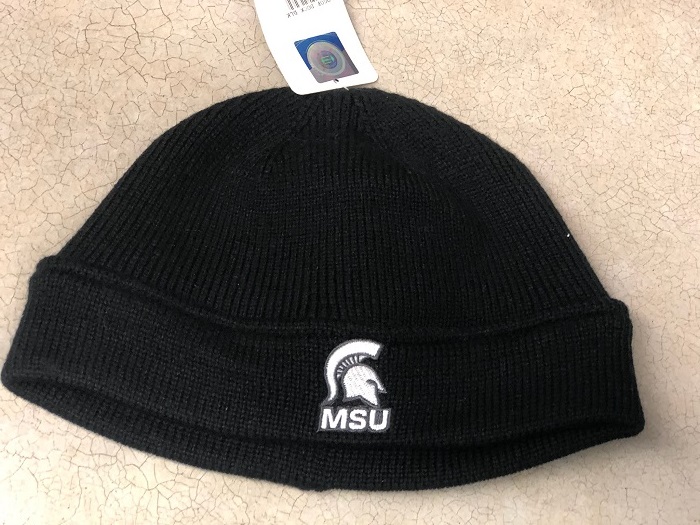 MSU Dock Knit Cap -Black-winter hat