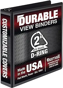 Samsill 2" D-Ring Binder