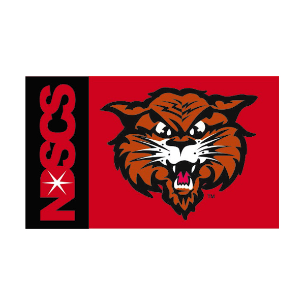 NDSCS 3 X 5 Flag Mascot - by Sewing Concepts