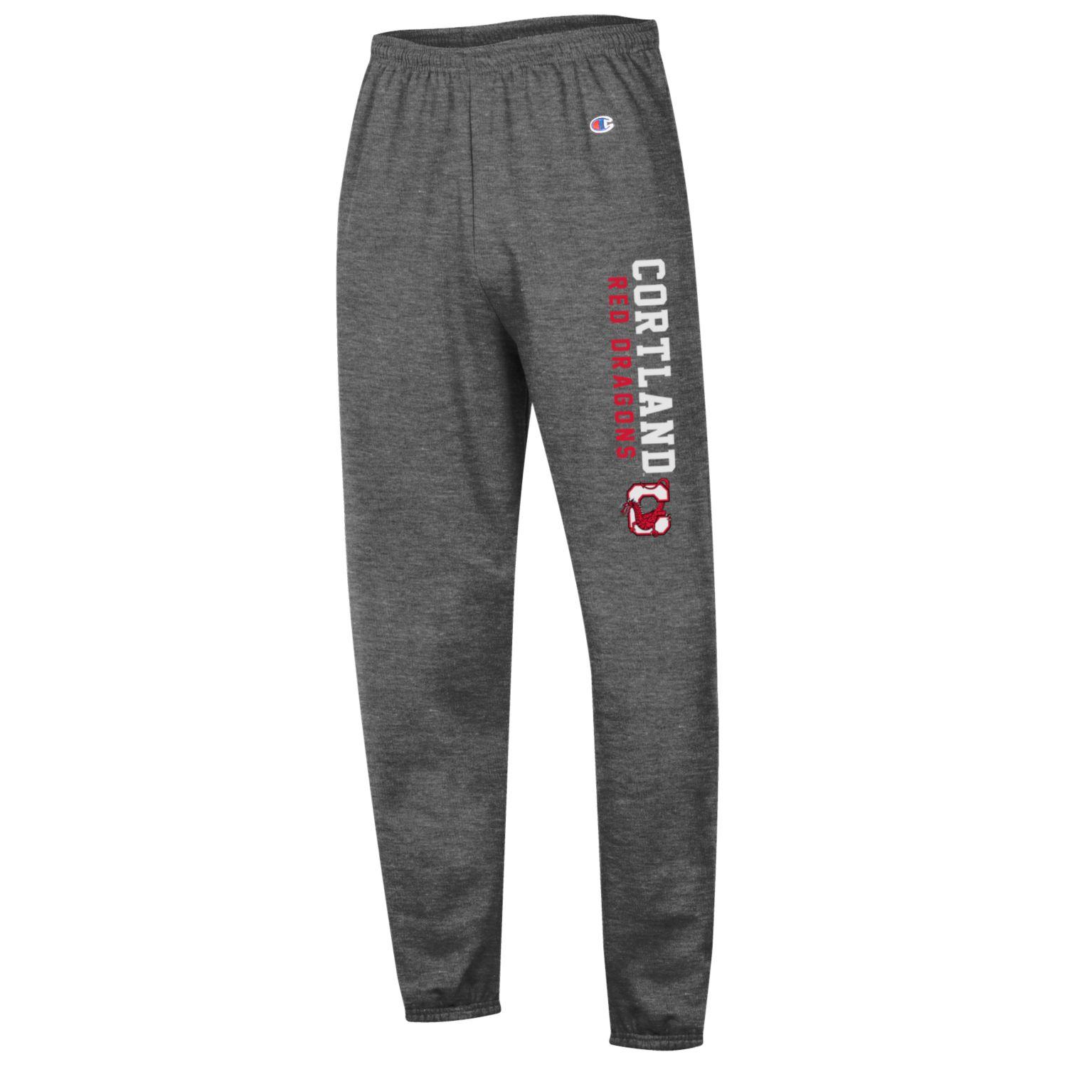 CHAMPION POWERBLEND BANDED PANT - CHARCOAL | The Campus Store